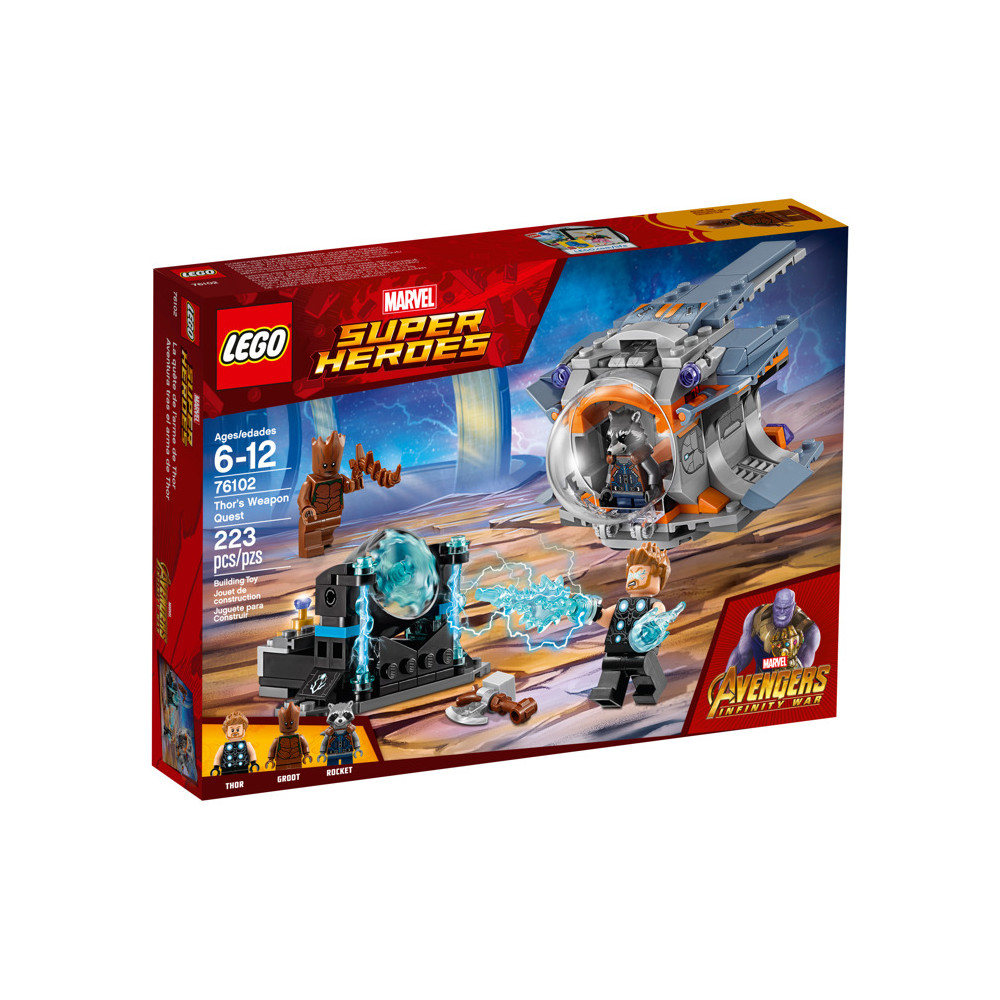LEGO Marvel 76102 Poszukiwanie broni Thora