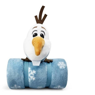 Disney Frozen Pluszak Olaf 29cm + kocyk 110x120