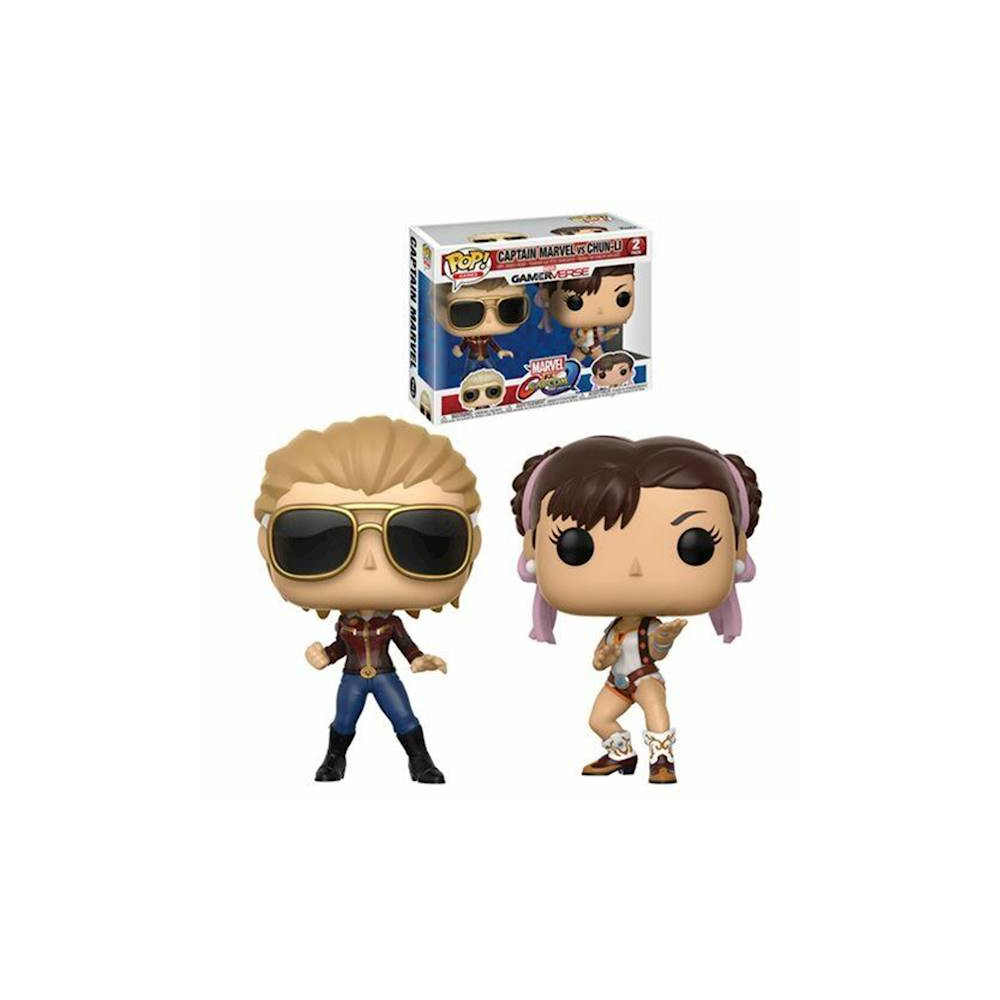 Funko POP! Marvel Captain Marvel vs Chun-Li 2pak