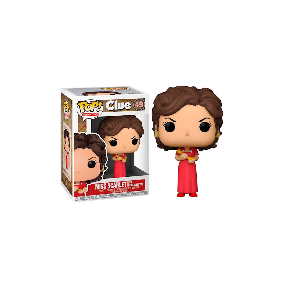 Funko POP! Clue Miss Scarlet with Candlestick 49