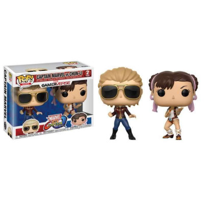 Funko POP! Marvel vs Capcom Cpt.Marvel/Chun-Li