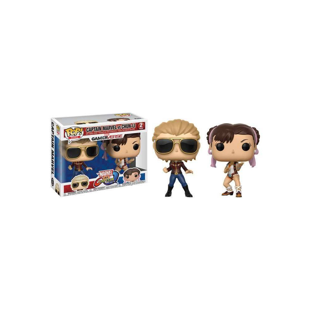 Funko POP! Marvel vs Capcom Cpt.Marvel/Chun-Li