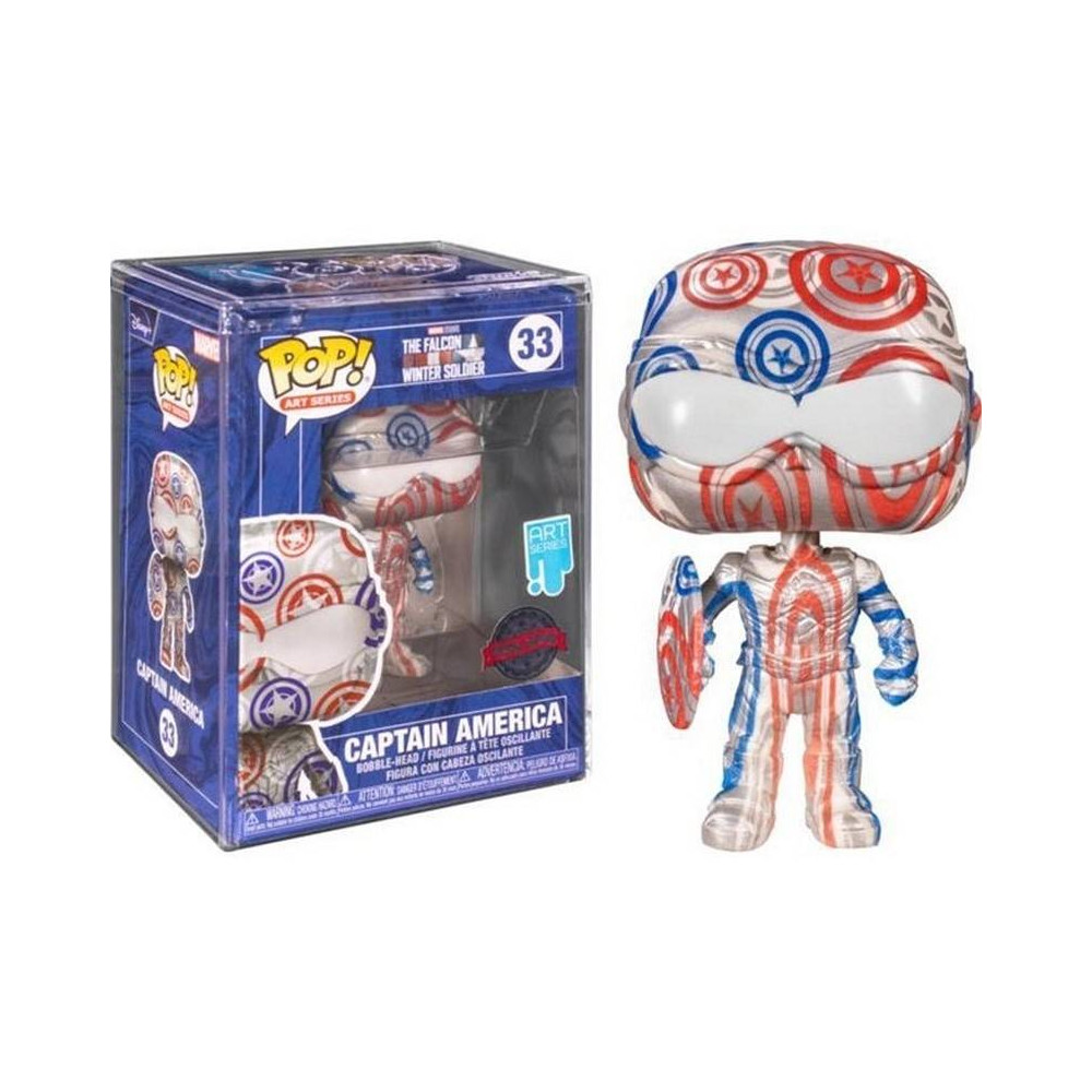 Funko POP! Art Series Marvel Captain America case