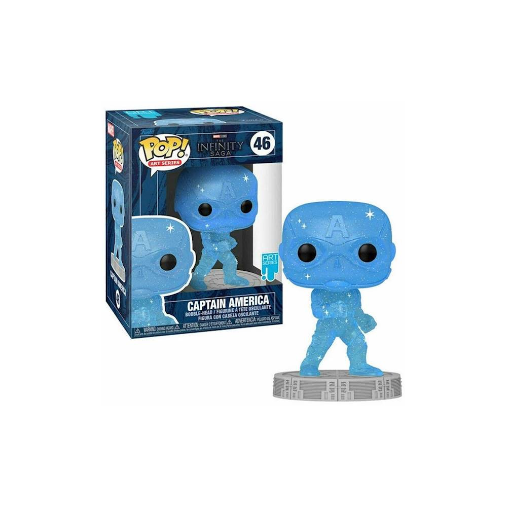 Funko POP! Marvel Captain America Art Series case